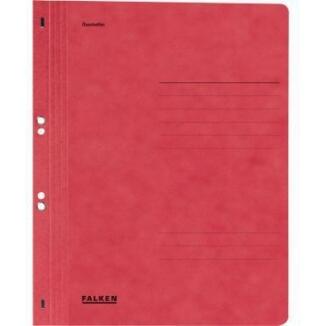 Falken Ösenhefter DIN A4, 250g/m², recycelt, ganzer Deckel, Farben: rot, chamois, blau, grün, gelb, 
