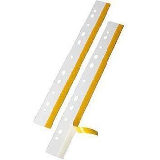 Veloflex HEFTFIX Heftstreifen 2x29,2cm, glasklar, selbstklebend, 50 Stück, für Urkunden, Broschüren