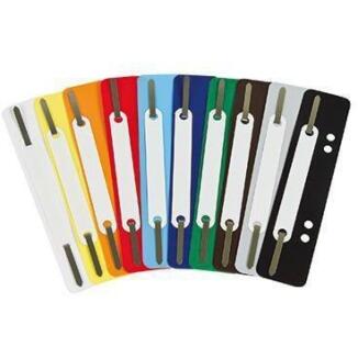 Soennecken Heftstreifen 3167, 250 St./Pack, 4fach Lochung, Farben: weiß, gelb, orange, rot, blau,