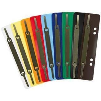 Soennecken Heftstreifen 3192 PP Metalldeckel, 250 St./Pack, 10 Farben, 4fach Lochung, Polypropylen