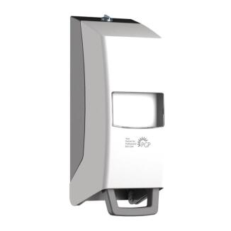 GREVEN VARIOMAT Spender für 1l/2l Varioflaschen, Kunststoff, weiß, hygienisch, einstellbare