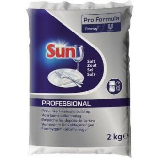 SUN Spülmaschinensalz 2kg, grobkörnig, für optimale Wasserenthärtung, schützt vor Verkalkung