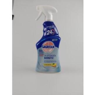 SAGROTAN Allzweckreiniger 600ml, antibakteriell, desinfiziert 24 Stunden, frischer Zitronenduft