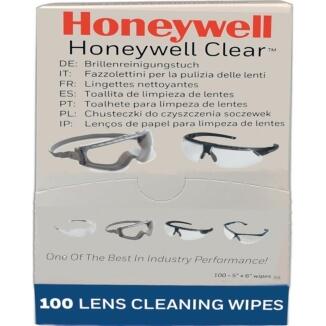 Brillenreinigungstücher Honeywell Clear Plus, 100 Stück, vorbefeuchtet, praktisch für unterwegs