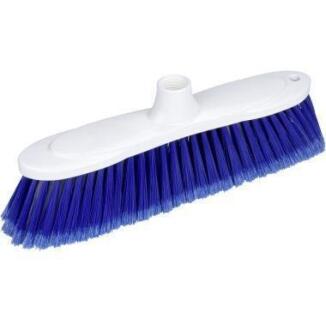 BÜMAG YOYO Zimmerbesen 36,4cm, blau/weiß, Kunststoff, PET Borsten, ideal für drinnen oder draußen