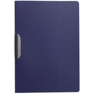 DURABLE Klemmmappe DURASWING DIN A4 dunkelblau oder transparent, elegante Präsentation, 30 Bl