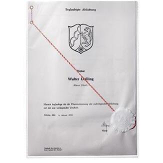 DURABLE Ausweishülle 210x297mm, transparent, glänzend, dokumentenecht, oben offen, für A4