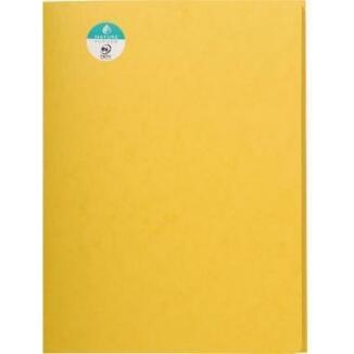 Exacompta Sammelmappe DIN A4 3 Klappen, Karton gelb oder orange, für Dokumente, FSC® zertifiziert