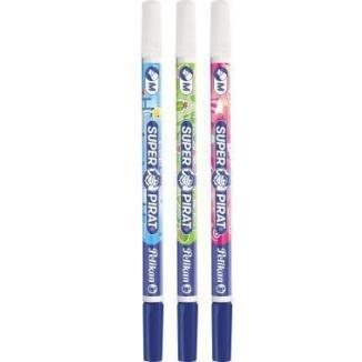 Pelikan Tintenlöscher Super Pirat 987016 F, bunt, mit Überschreibspitze, Made in Germany