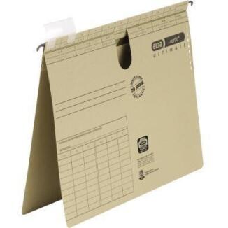 ELBA Hängehefter vertic ULTIMATE DIN A4, 240g Karton, naturbraun, mit Beschriftungsmöglichkeit