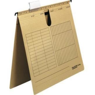 Falken Hängehefter UniReg DIN A4, 230g/m², naturbraun, recycelt, Blauer Engel, 200 Blätter