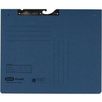 ELBA Pendelhefter DIN A4, 320g Karton, blau, chamois, gelb, grün, grau, rot, Blauer Engel