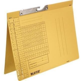 Leitz Pendelhefter, Natronkarton, Amtsheftung, 80 mm, naturbraun, Blauer Engel, DIN A4