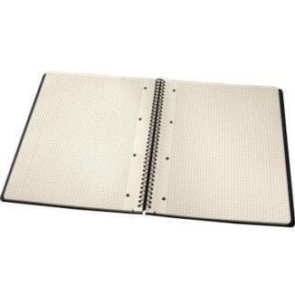 SIGEL Collegeblock Conceptum CO820 A4 kariert, Hardcover, 80 Blätter, Doppelspiralbindung, schwarz