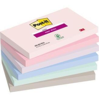 Post-it Super Sticky Notes Soulful Collection, 127x76mm, 90Blatt, 6 Farben, 6 Blöcke