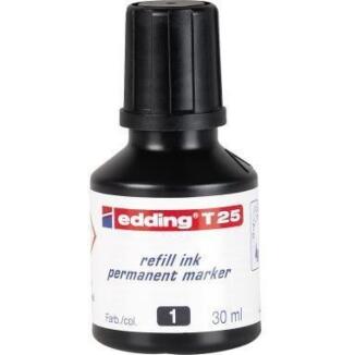 edding Nachfülltusche T 25 30ml, geruchsarm, schwarz, rot, blau, grün, umweltfreundlich, Made in
