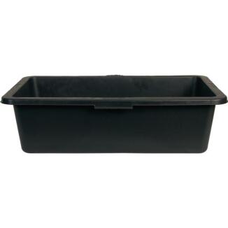 Vielzweckwanne GRIPLINE-O 40l schwarz, 4 Griffe, BERDAL, Kunststoff, 590 mm Länge