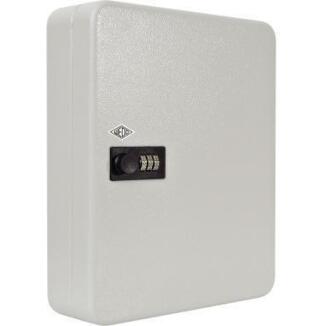 WEDO Schlüsselschrank lichtgrau, 36 Schlüssel, Sicherheitsschloss mit 3-stelligem Zahlencode