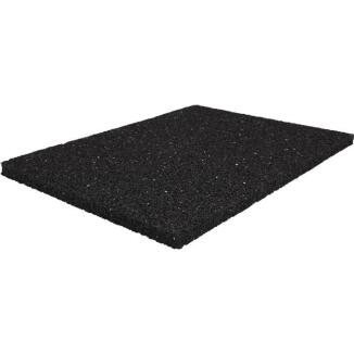 Bautenschutzmatte 1,25m x 10m, 6-10mm, schwarz, Granulatgummi, strapazierfähig, UV-beständig