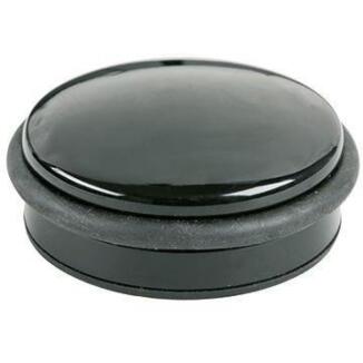 ALCO Türstopper 2851 schwarz oder 2850 chrom, Metall/Gummi, rutschfest, flach, Türschutz