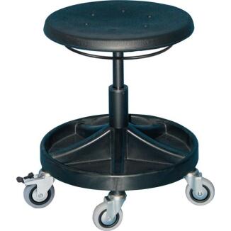 Drehhocker LOTZ, PU-Schaum schwarz 400-530mm oder Kunstlederpolster anthrazit 490-620mm