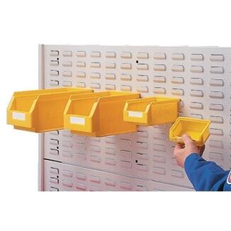 Schlitzplatte B500xL450mm oder B1000xL450mm lichtgrau, pulverbeschichtet, RASTERPLAN