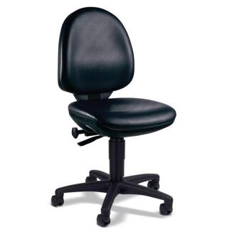 Ergonomischer Arbeitsdrehstuhl TEC 50, Kunstleder, stufenlos verstellbar, Lendenstütze, TOPSTAR