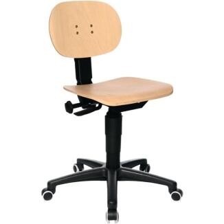 Ergonomischer Arbeitsdrehstuhl Tec 11 Buche oder Tec 20 Polyurethanschaum, stufenlos