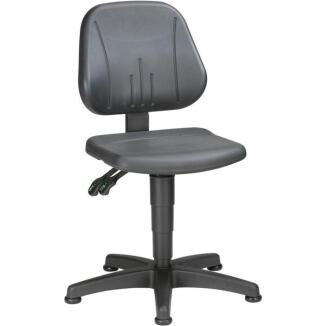BIMOS Arbeitsdrehstuhl Unitec, schwarz, mit Gasfeder-Sitzhöhenverstellung, Integralschaum