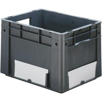 Etiketten für Transportstapelkasten 210mm, weiß, 50 Stück, Marke LA-KA-PE