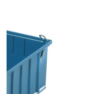 Sicherungsbügel für Regalkasten 117mm oder 234mm, 10 Stück, federbelastet, einklappbar