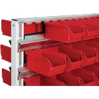 MAUSER Aufhängeschienen 1010mm verzinkt für Ständer-/Wandregal, Set 3 oder 4 Stück