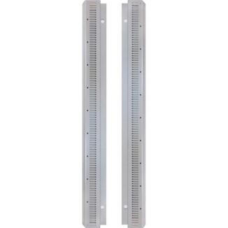 Wandschienen lichtgrau, MAUSER, 2 Stück, Höhe 1000 mm, ohne Sichtlagerkästen, Stahl