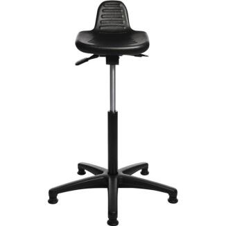 Stehhilfe mit Integralschaum-Sitz, höhenverstellbar 550-810 mm, schwarz, TOPSTAR