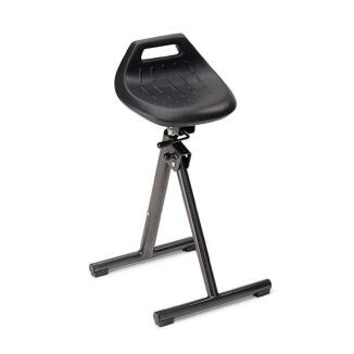 Stehhilfe klappbar, anthrazit, Sitzhöhe 650-850mm, Integralschaum, raumsparend, BIMOS