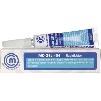 Rapidkleber MD GEL 20g transparent, Sofortkleber für Metall, Holz, Kunststoff, poröse Materialien