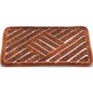 Fußmatte Kokosbürsten natur, Kokos/Stahl, 390x590mm oder 500x800mm, Stärke 30mm, für Zwischenbereich