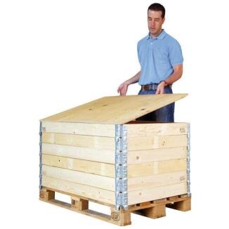 TRANSPAK Aufsatzrahmendeckel 800x600mm, IPPC-Stempel, witterungsbeständig, 5 Stk, braun