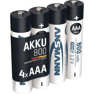ANSMANN maxE NiMH Akkuzellen 1,2 V, 800 mAh AAA, 2100 mAh AA, 4500 mAh C, 8500 mAh D, 200 mAh 9V