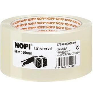 NOPI Packband 50mmx66m transparent oder braun, alterungsbeständig, selbstklebend, UV-beständig