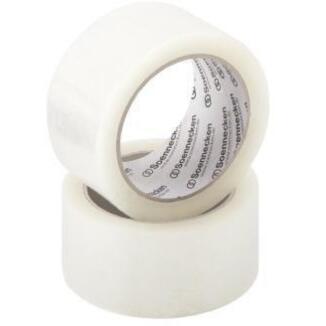 Soennecken Packband 50mm x 66m, transparent oder braun, 6 St./Pack, selbstklebend, lösungsmittelfrei