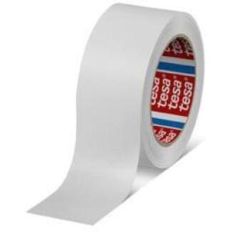 tesa Packband 50mmx50m, weiß, selbstklebend, lösungsmittelfrei, für manuelle oder maschinelle