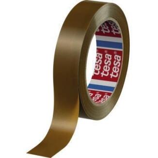 tesa Packband 04124, 66m x 25mm, PVC chamois, selbstklebend, braun, hoch reißfest, geringes
