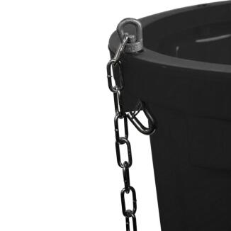 Kette mit Haken und Ösen für Schuttrutsche