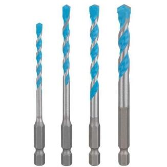 BOSCH Bohrer-Set EXPERT HEX-9 MultiConstruction 4/7-tlg, Ø 4-12mm, präzises Bohren in viele