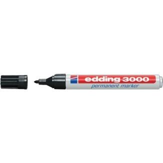EDDING Permanentmarker 3300, 10 Stk, nachfüllbar, Keilspitze 1-5 mm, schwarz, rot, blau, grün