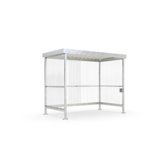 Raucherunterstand Basic-SET 'Jena Maxi BS' mit Cubix Ascher