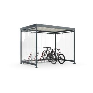 Fahrradüberdachung Eco-SET Modell K3 b/b + 2502XBF