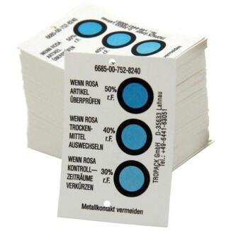Feuchtigkeitsindikator Typ B, 30-40-50%, 125 Stk, für flexible Sperrschichten, deutsch + englisch