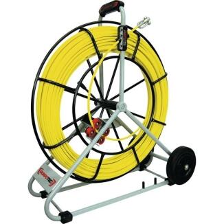 RUNPOTEC Kabeleinziehgerät Glasfaserstab Ø 7,5mm oder 9mm, Bandlängen 100m oder 120m, Biegeradius